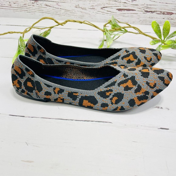 NEW Evglow Ballet Style Gray Leopard Print Flats- Size 9 - Picture 6 of 9